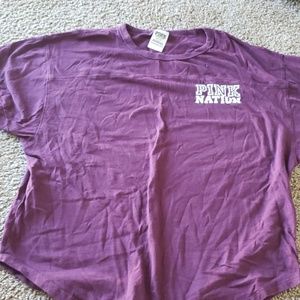 Pink natiom 3/4 shirt size small